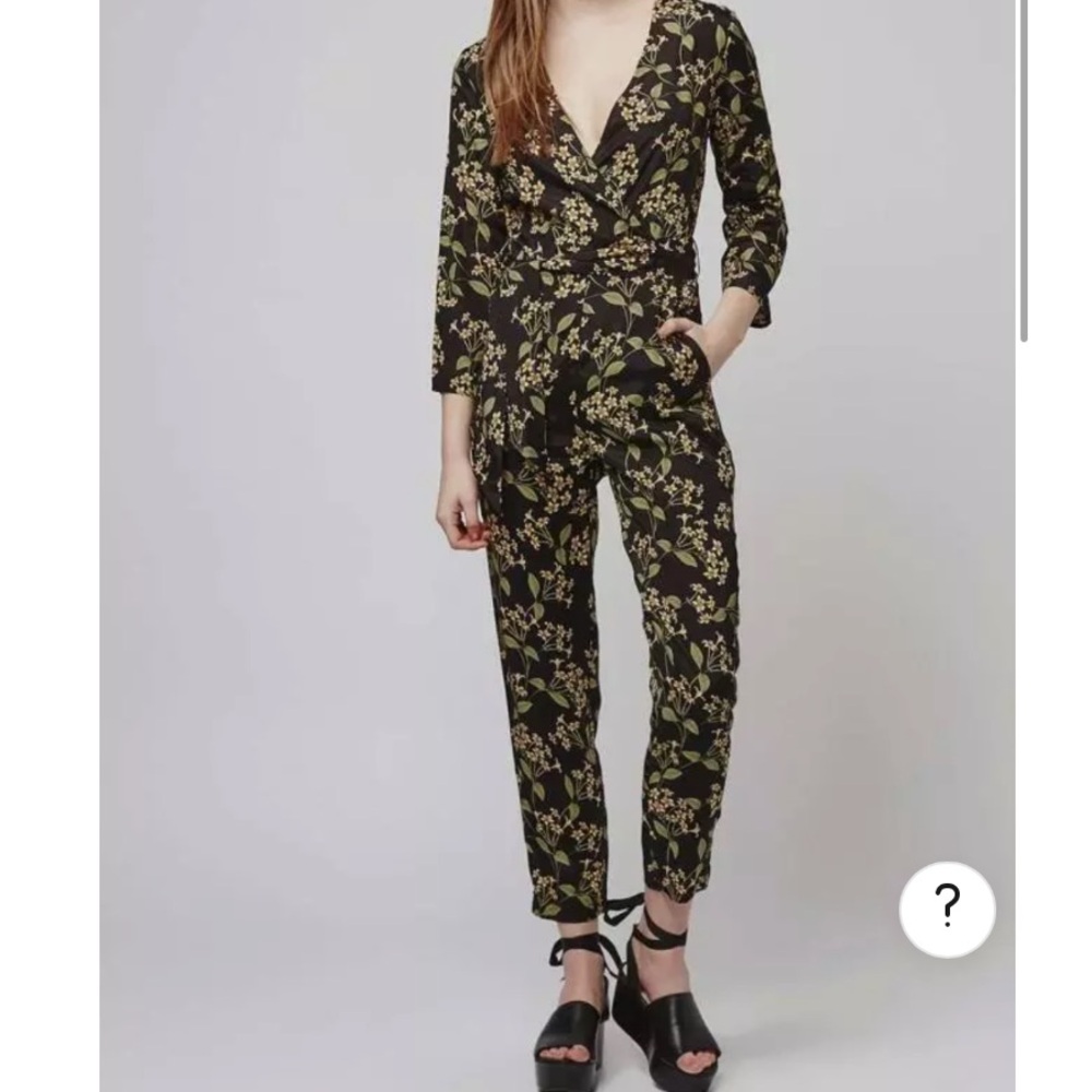 TOPSHOP floral jumpsuit